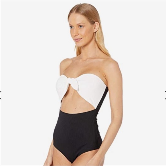 Onia Marie one piece swimsuit black and white - Picture 4 of 11